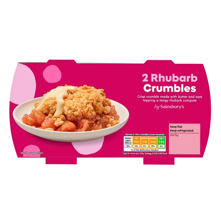 Rhubarb Crumble 2x120g