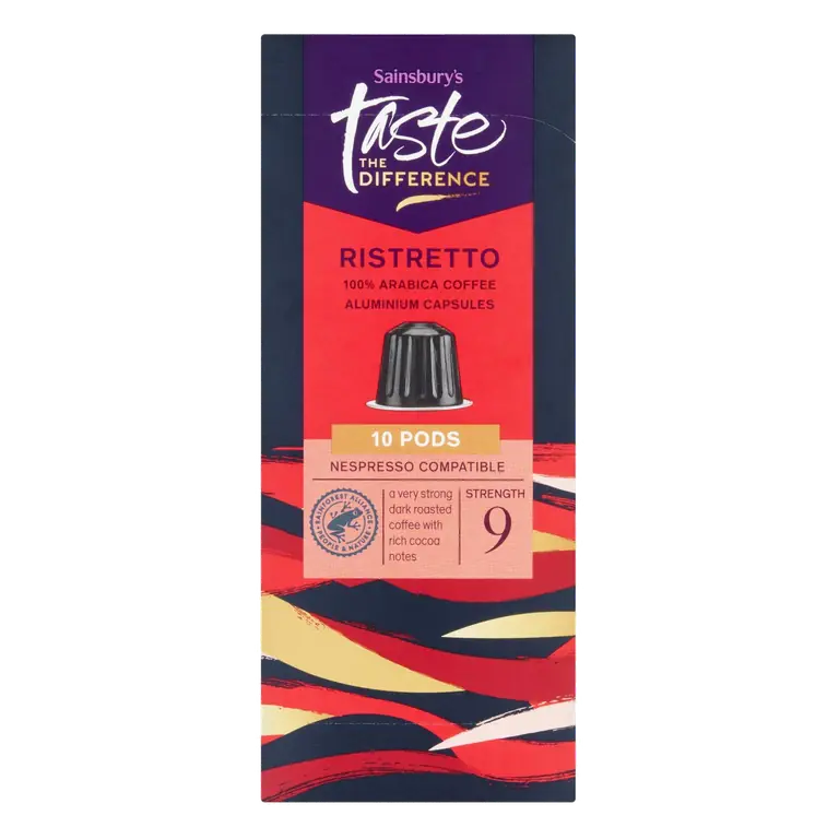 Ristretto Pods, Taste the Difference x10 52g