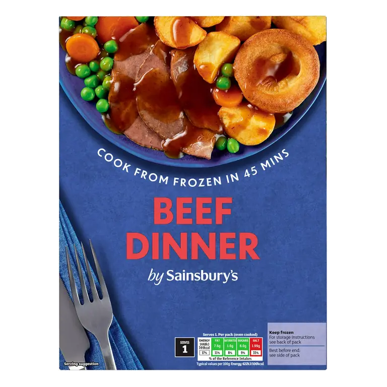 Roast Beef Dinner Ready Meal For 1 400g