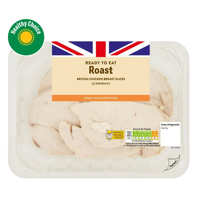 Roast British Chicken Breast sliced 360g (Ready to Eat)
