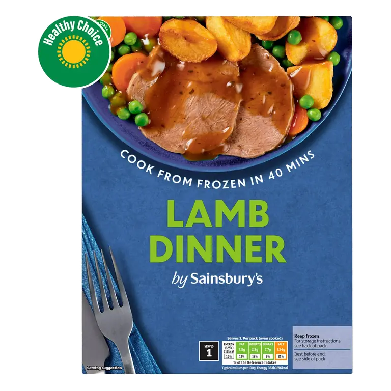 Roast Lamb Dinner Ready Meal For 1 400g