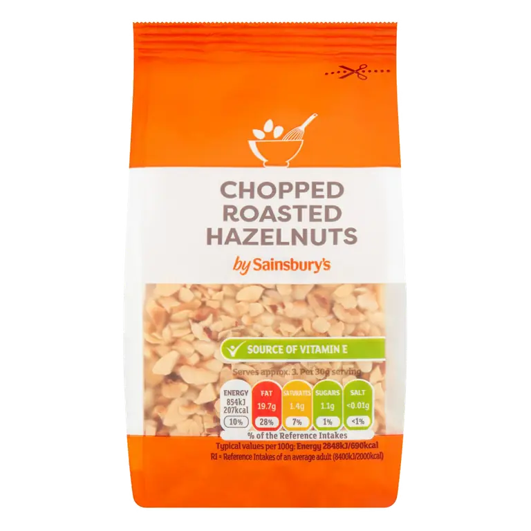 Roasted Chopped Hazelnuts 100g