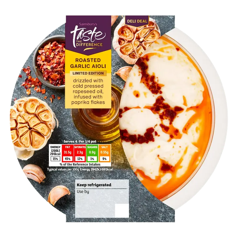 Roasted Garlic Aioli, Limited Edition, Taste the Difference 170g