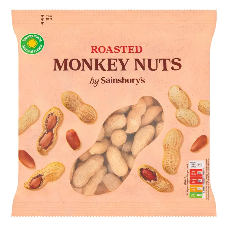 Roasted Monkey Nuts in Shells 300g