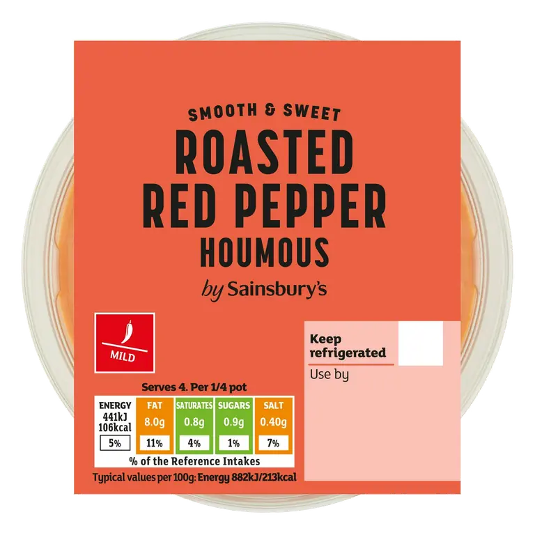 Roasted Red Pepper Houmous 200g
