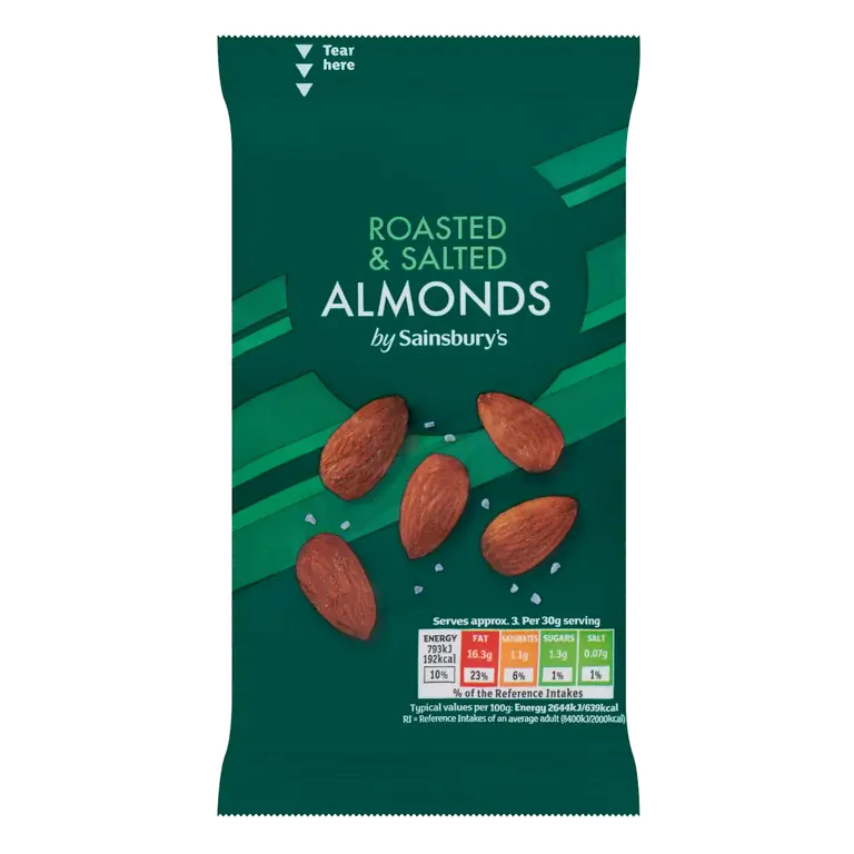 Roasted & Salted Almonds 100g
