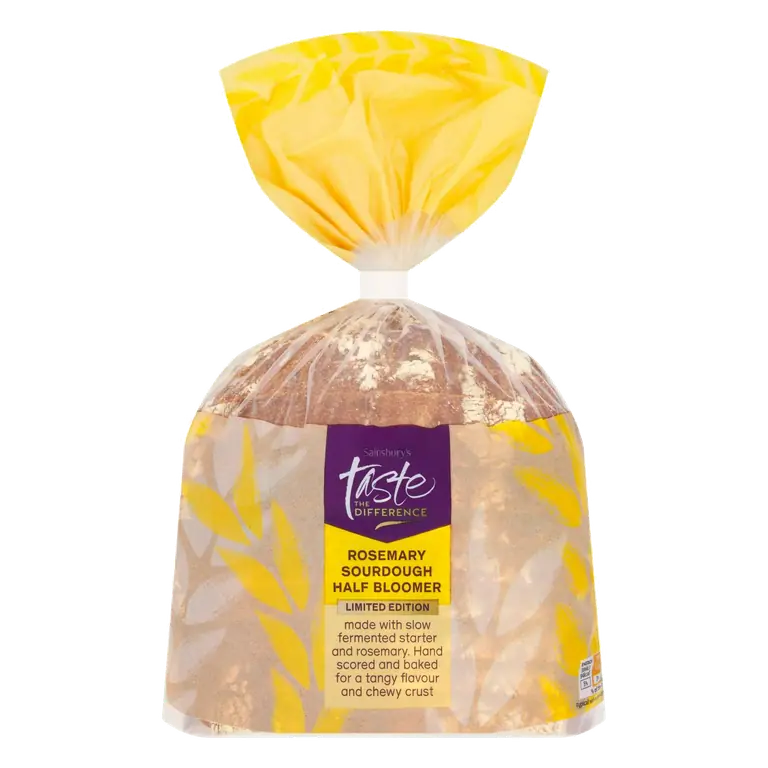 Rosemary Sourdough & Bread Half Bloomer, Taste the Difference