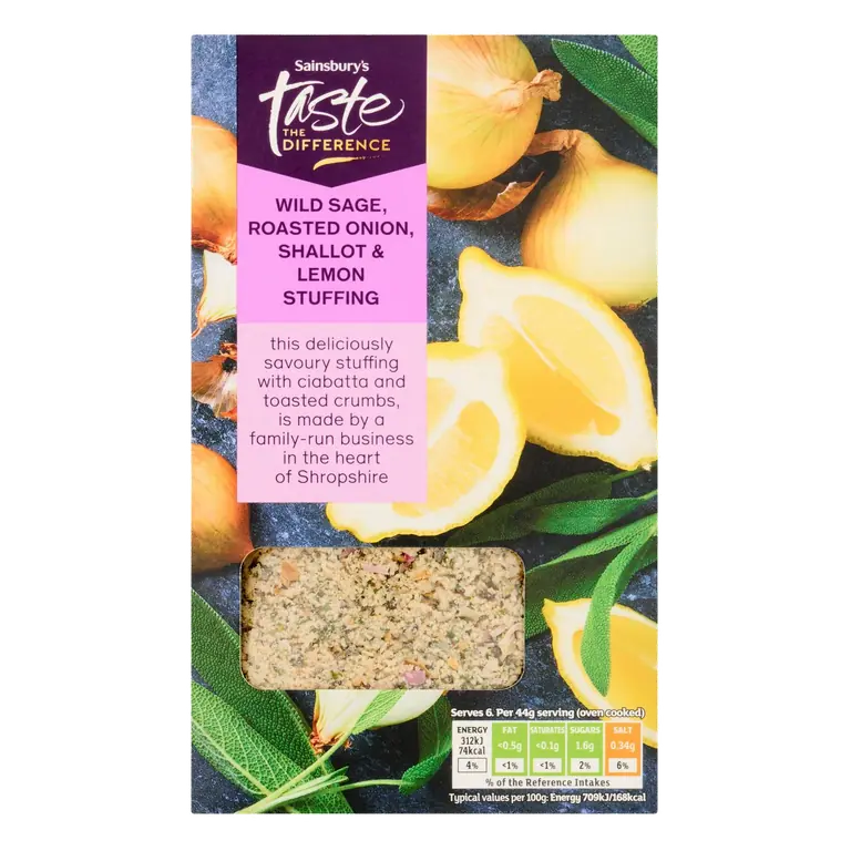 Sage Roast Onion & Shallot Stuffing, Taste the Difference 110g
