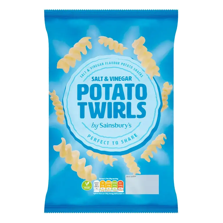 Salt & Vinegar Potato Twirls 125g