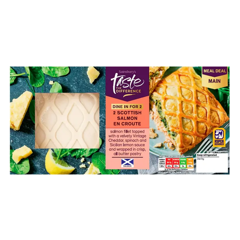 Scottish Salmon En Croute, Taste the Difference x2 380g