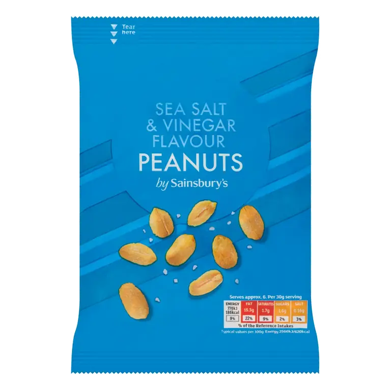 Sea Salt & Vinegar Peanuts 200g