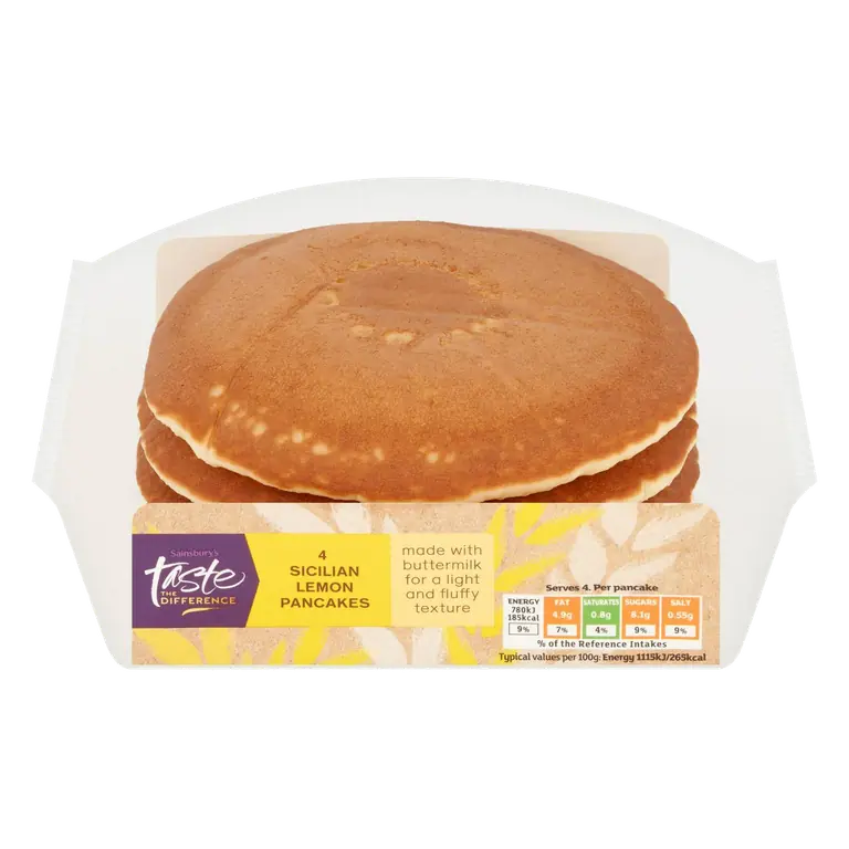 Sicilian Lemon Pancakes, Taste the Difference x4