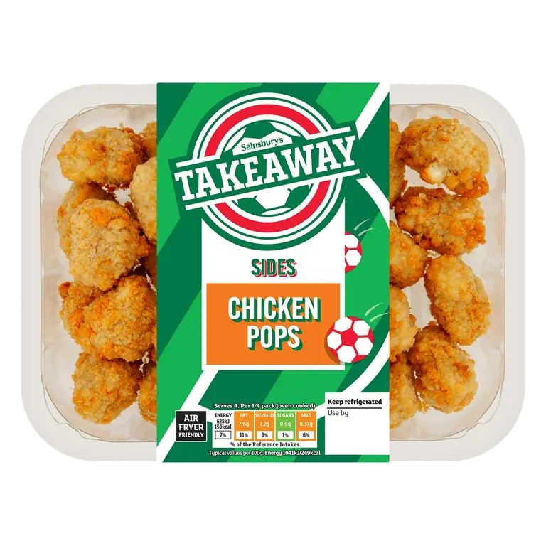 Sides Breaded Chicken Pops 250g