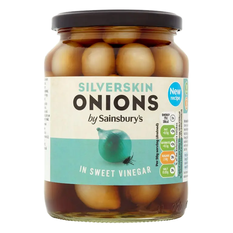 Silverskin Onions in Sweet Vinegar 680g (360g*)