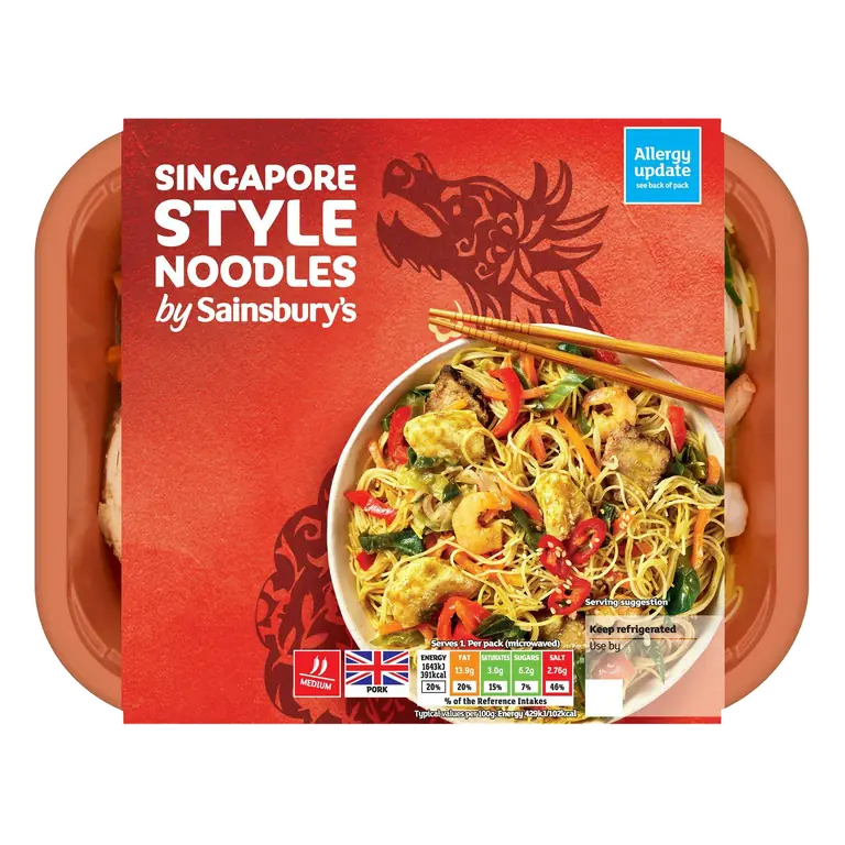 Singapore Style Noodles Ready Meal for 1 400g
