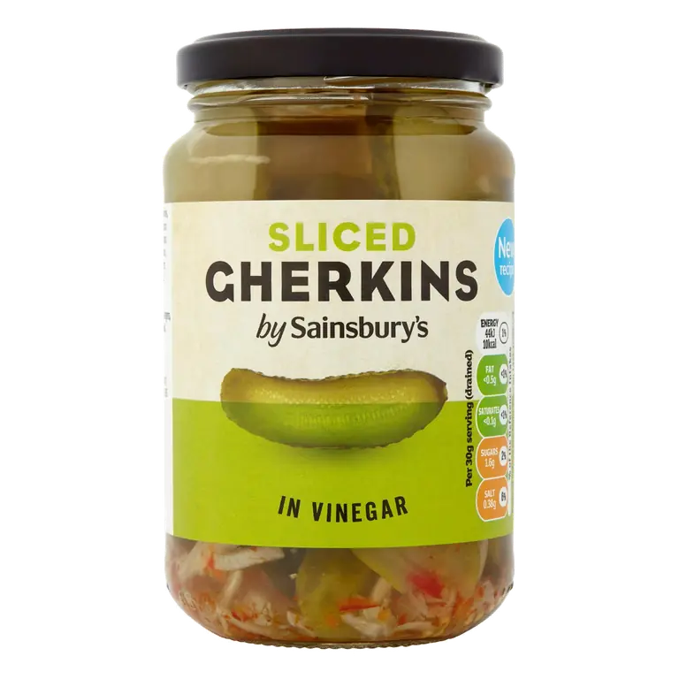 Sliced Gherkins in Vinegar 340g (180g*)