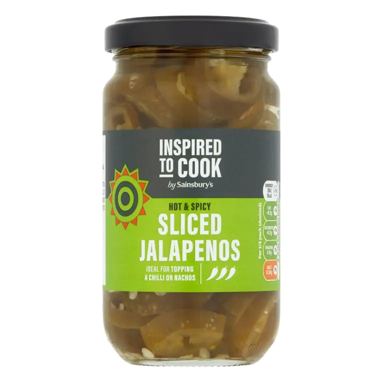 Sliced Jalapenos, Inspired to Cook 200g (90g*)