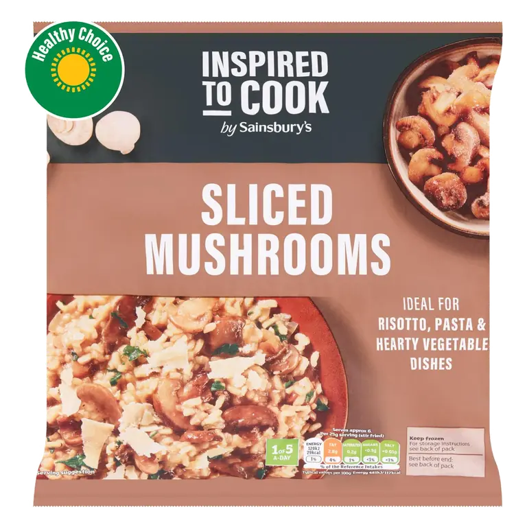 Sliced Mushrooms, Inspired to Cook 500g