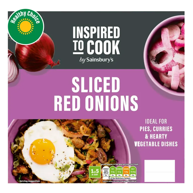 Sliced Red Onions 500g