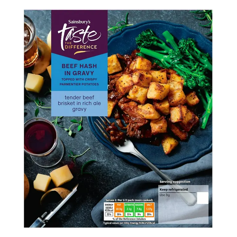 Slow Cooked Beef Hash, Taste the Difference 800g