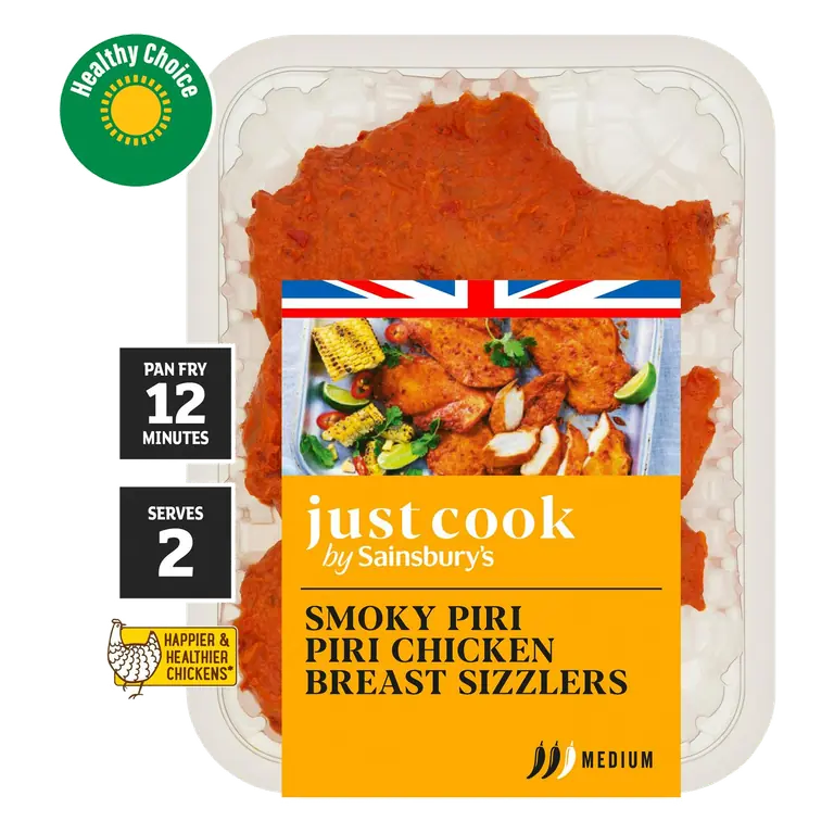 Smoked Piri Piri British Chicken Breast Sizzlers 315g