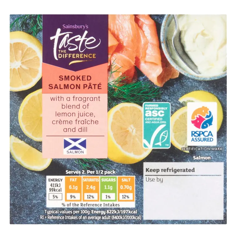 Smoked Salmon Pate, Taste the Difference 100g
