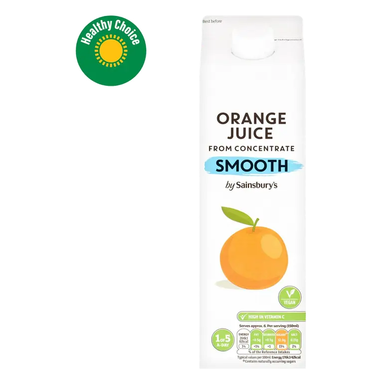Smooth Pure Orange Juice 1L
