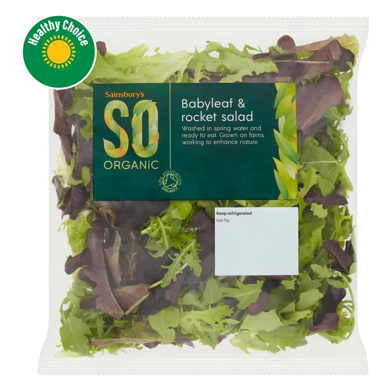 SO Organic 60g Babyleaf & Rocket Salad