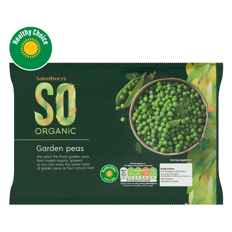 So Organic Garden Peas 500g
