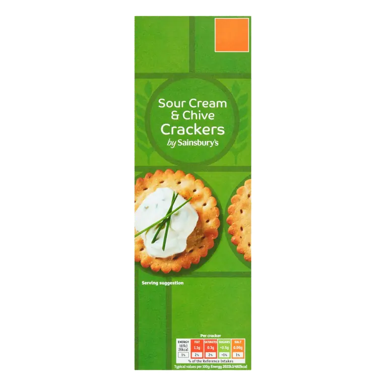 Sour Cream & Chive Crackers 185g