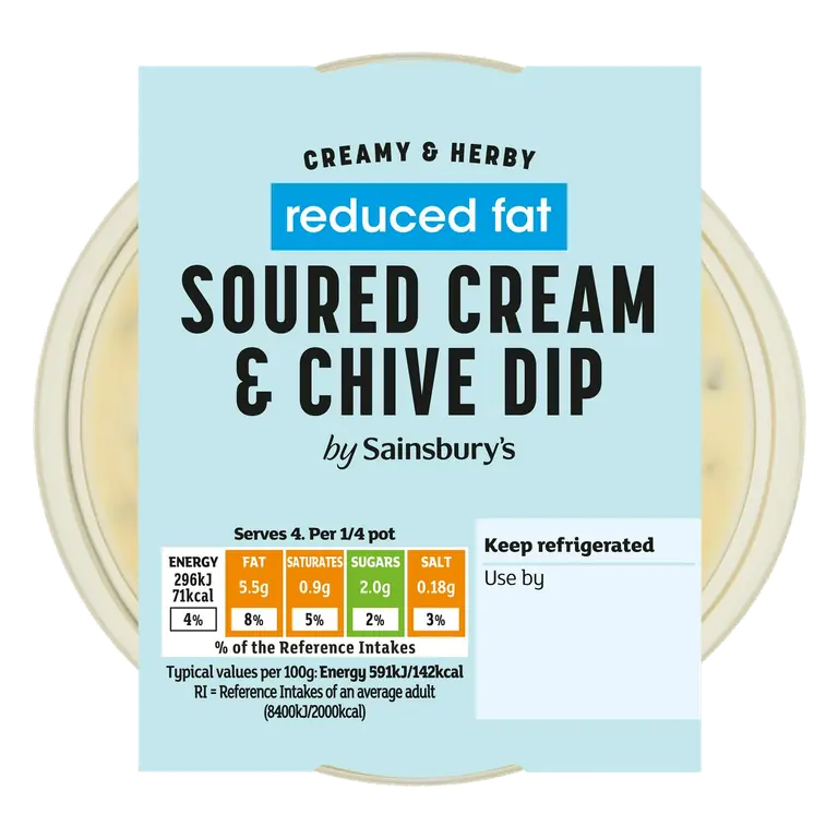 Soured Cream & Chive Dip, Be Good To Yourself 200g