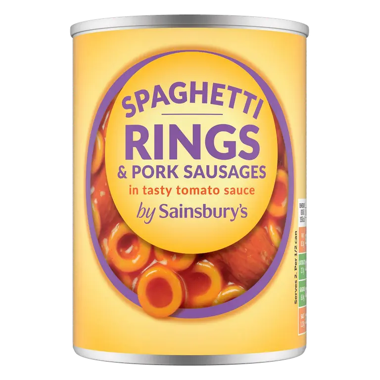 Spaghetti Rings & Pork Sausages 400g