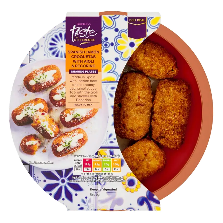 Spanish Jamón Croquetas with Aioli & Pecorino, Taste the Difference 200g