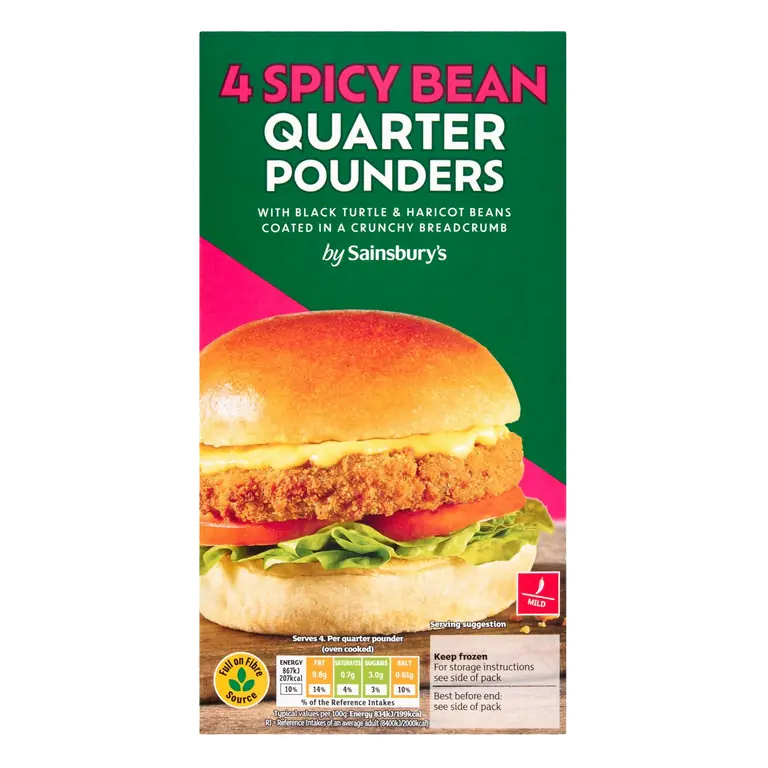 Spicy Bean Burgers x4 454g