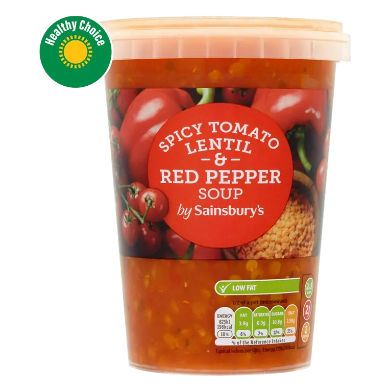 Spicy Tomato Lentil & Red Pepper Soup 600g