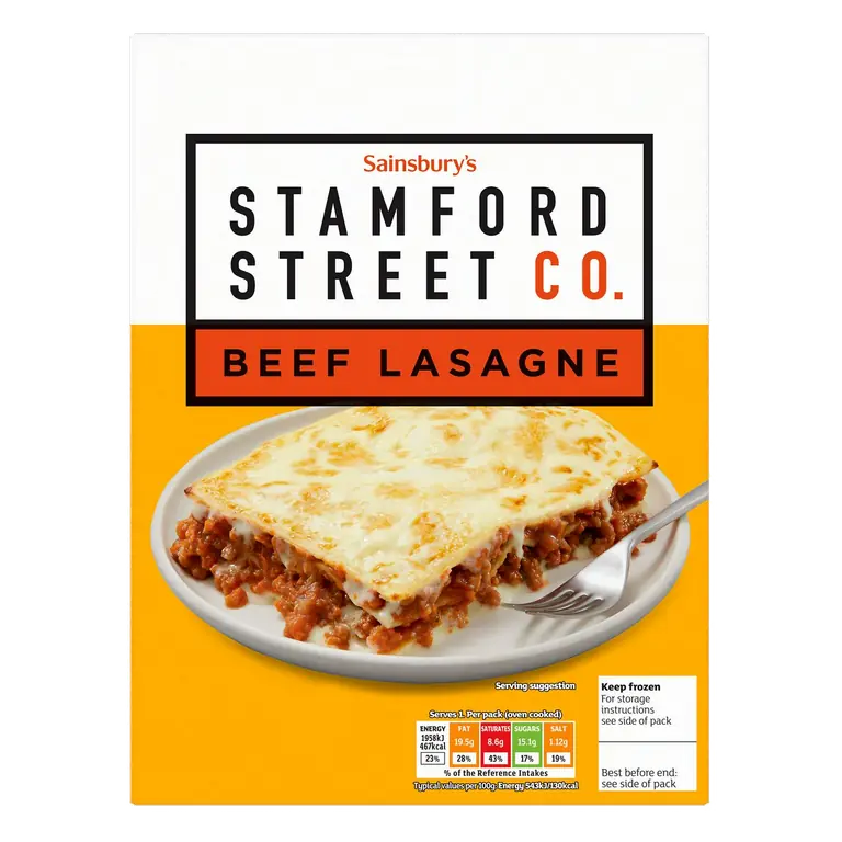 Stamford Street Co. Beef Lasagne Ready Meal For 1 400g