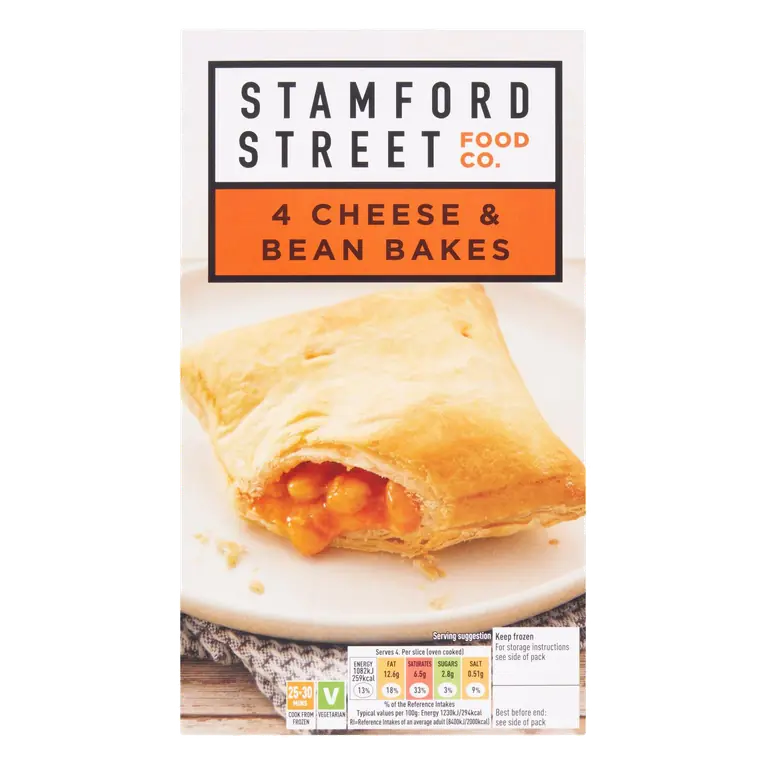 Stamford Street Co. Cheese & Bean Bakes 4x100g