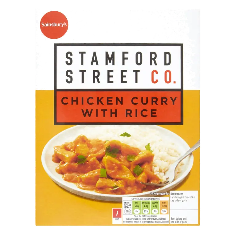 Stamford Street Co. Chicken Curry with Rice Ready Meal For 1 400g
