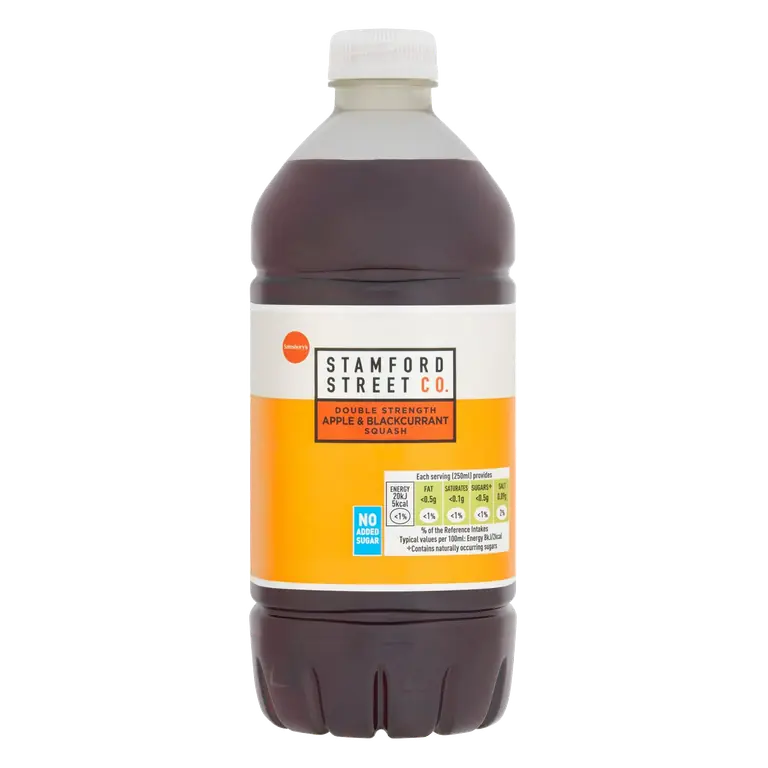 Stamford Street Co. Double Strength Apple & Blackcurrant Squash 750ml