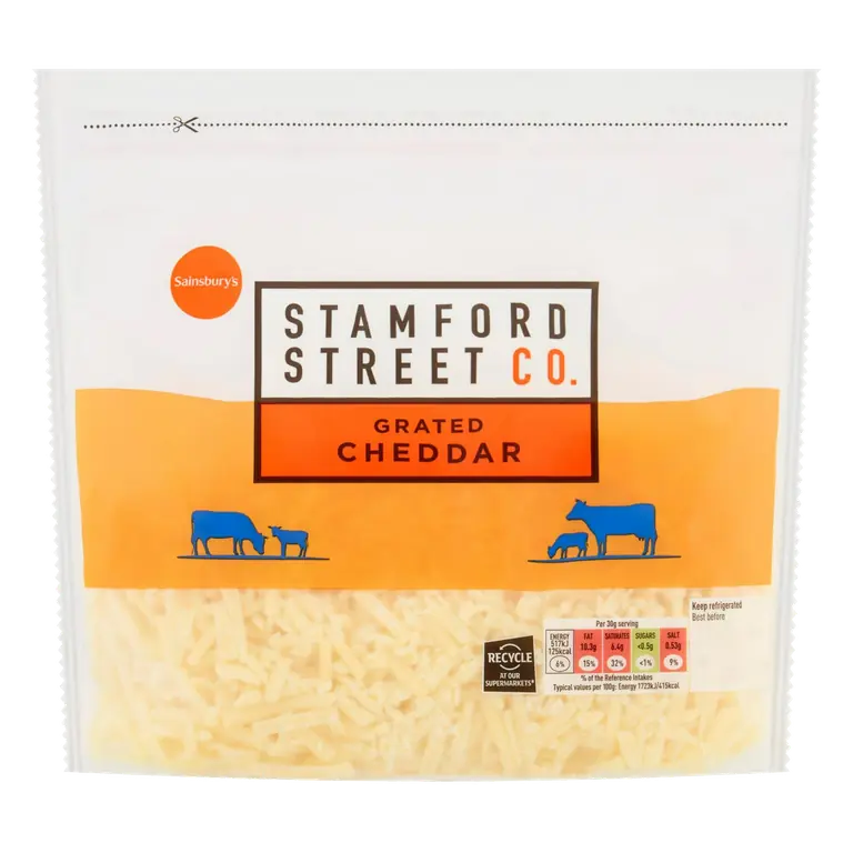 Stamford Street Co. Grated Cheddar 500g