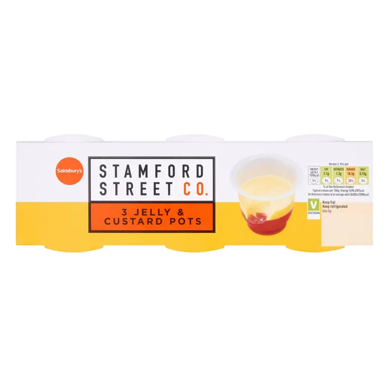 Stamford Street Co. Jelly & Custard Pots 3x125g