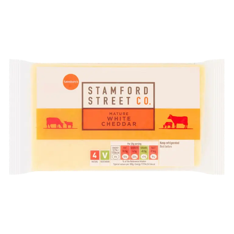 Stamford Street Co. Mature White Cheddar 400g