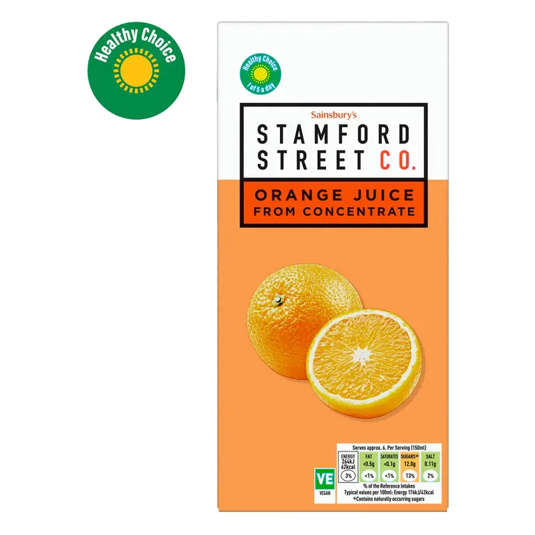 Stamford Street Co. Orange Juice from Concentrate 1L