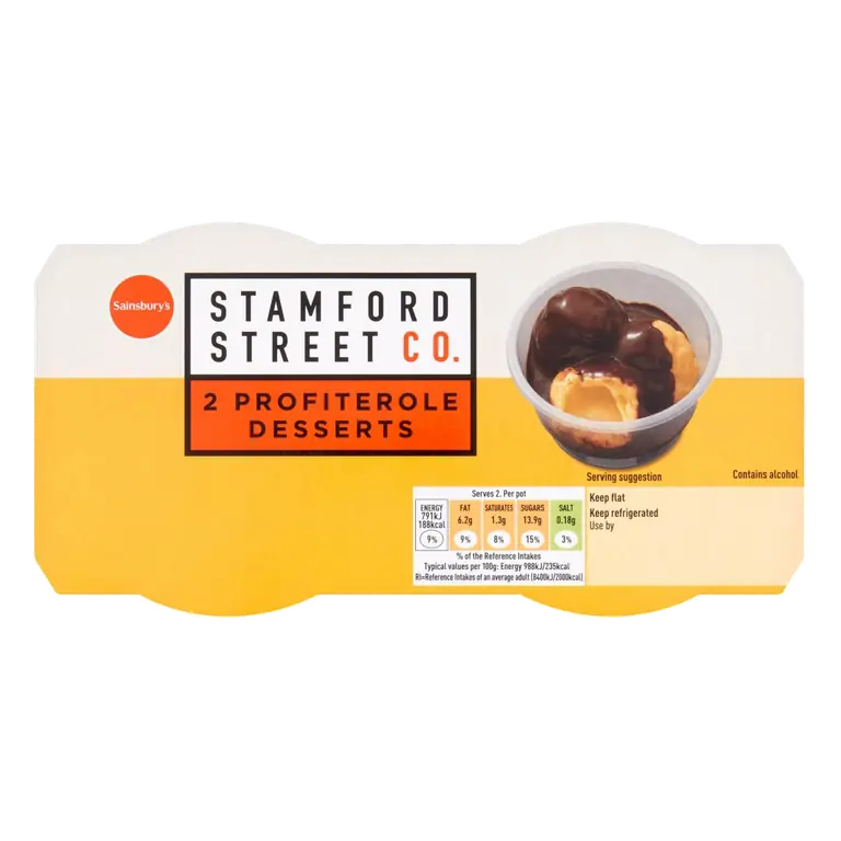 Stamford Street Co. Profiterole Desserts 2x80g