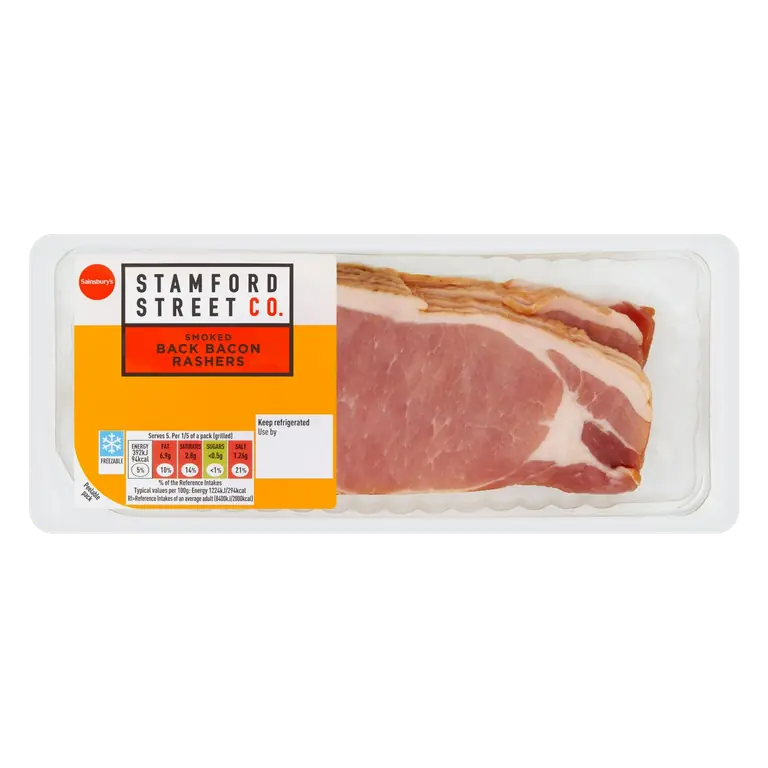 Stamford Street Co. Smoked Back Bacon Rashers 300g