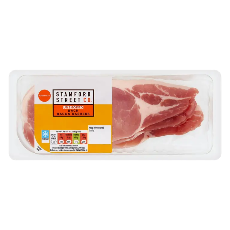 Stamford Street Co. Unsmoked Back Bacon Rashers 300g
