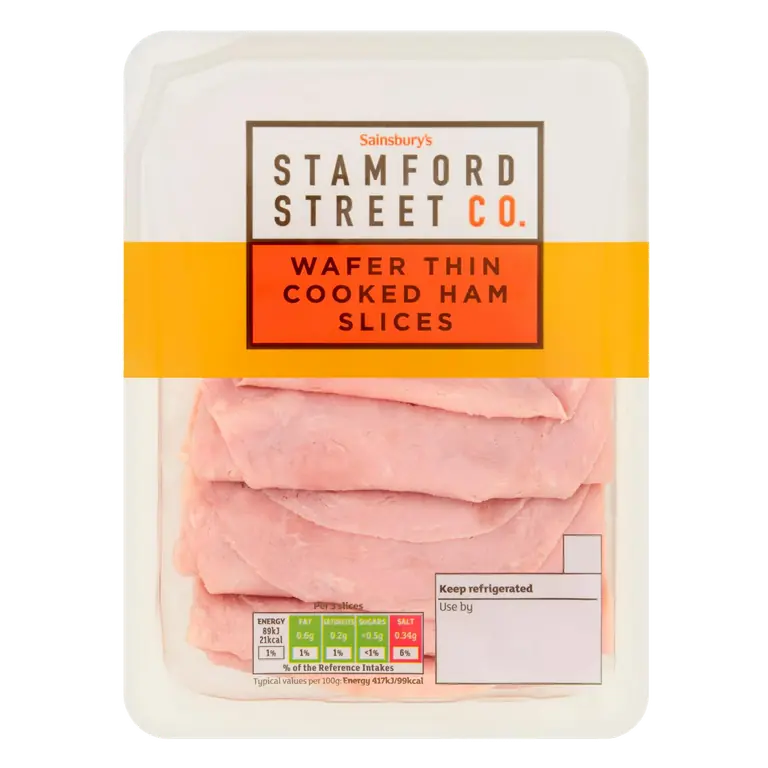 Stamford Street Co. Wafer Thin Cooked Ham Slices 150g
