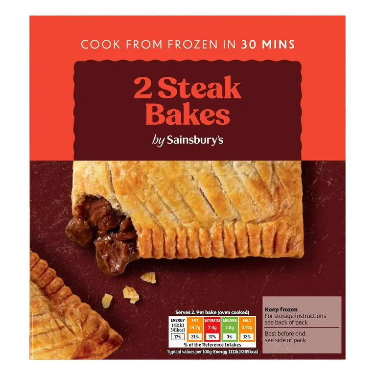 Steak Bakes x2 280g