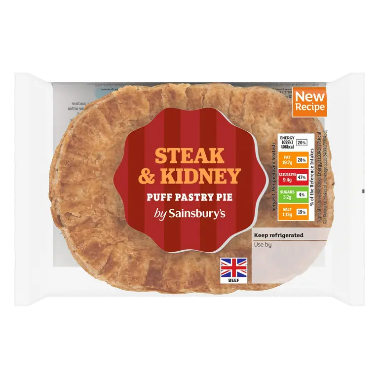 Steak & Kidney Puff Pastry Pie 150g