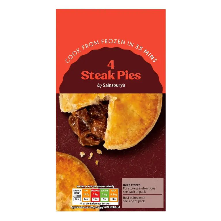 Steak Pies x4 568g
